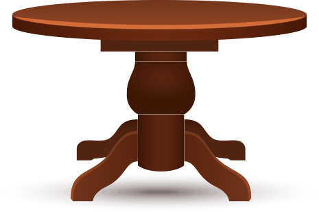 Desain Meja Coklat